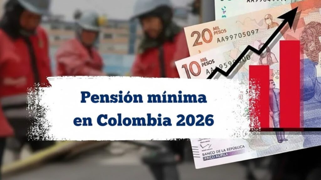 Pensión mínima en Colombia 2026: aumento oficial y calendario de pagos