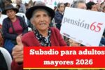 Subsidio para adultos mayores 2026: requisitos, inscripción y calendario oficial de pagos